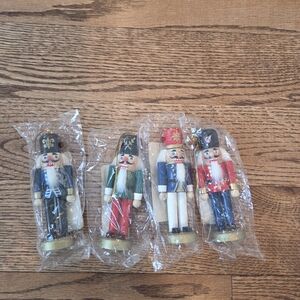 Michaels - Festive 4 Nutcracker Figurine Set - Red, Blue, Green, Gold